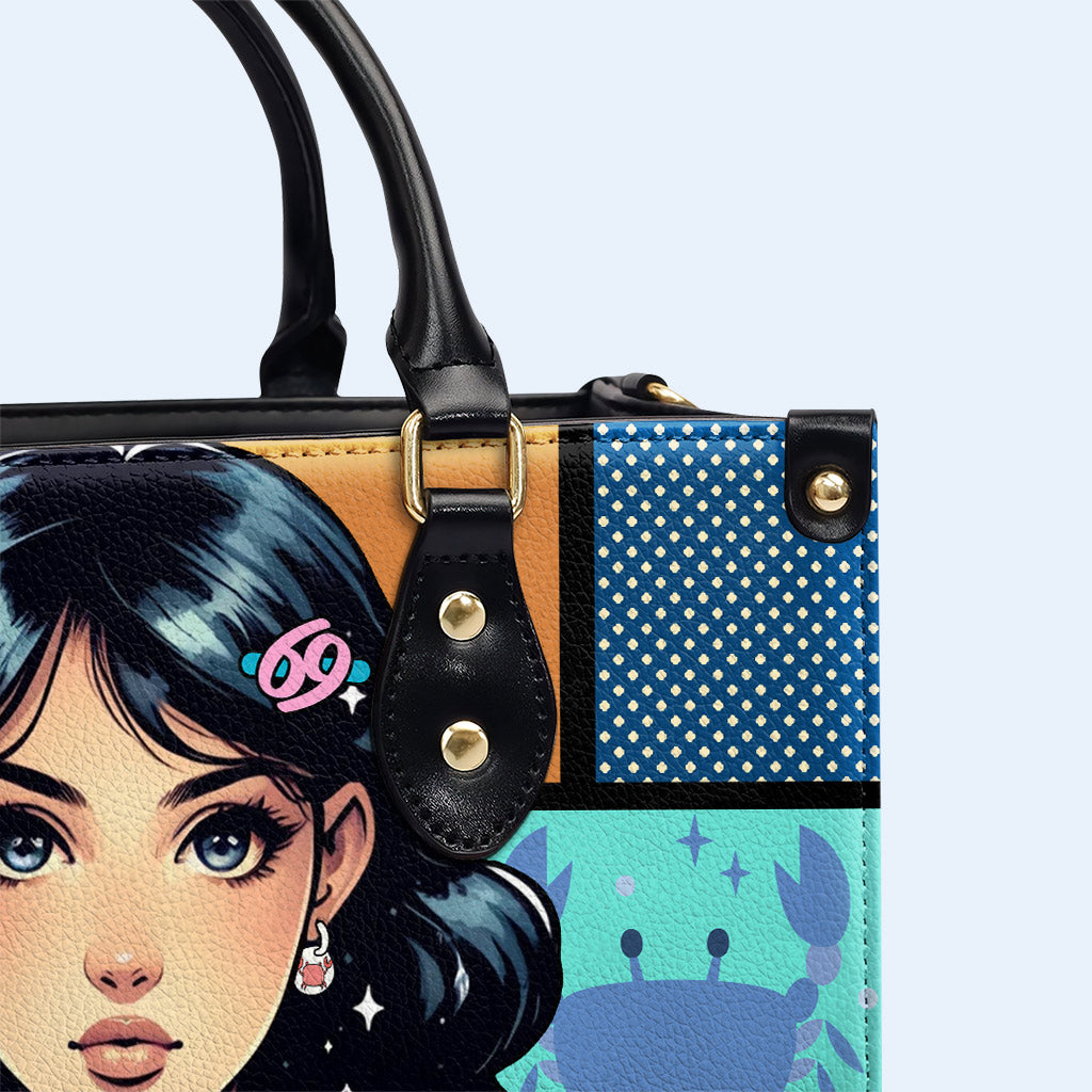 Chica Cáncer 03 - Bolso de Cuero Personalizado - z_can03