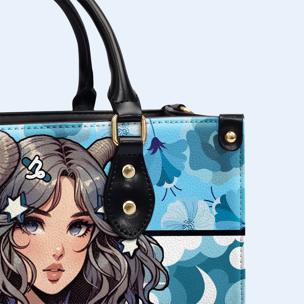 Capricorn Girl 01 - Bolso de mano de piel personalizado - z_cap01
