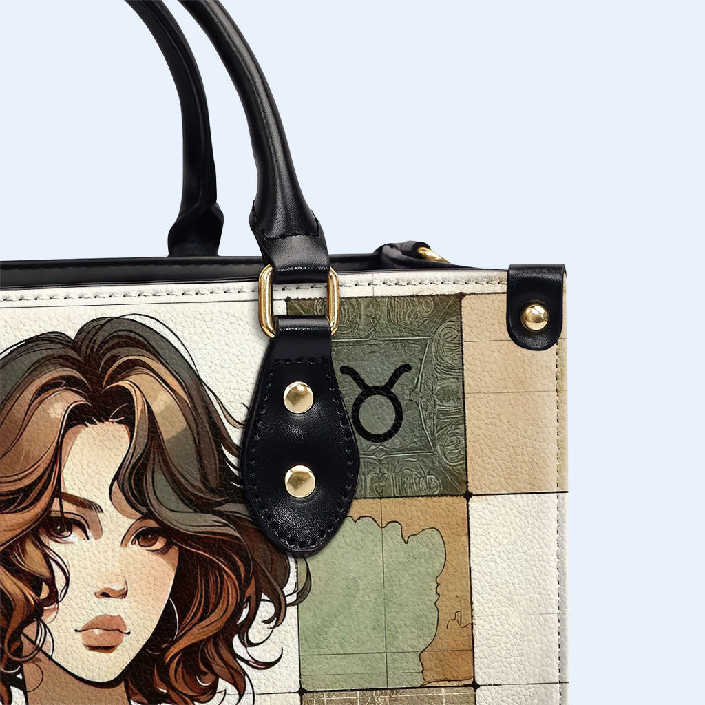 Chica Tauro 01 - Bolso de mano de piel personalizado - z_tau01