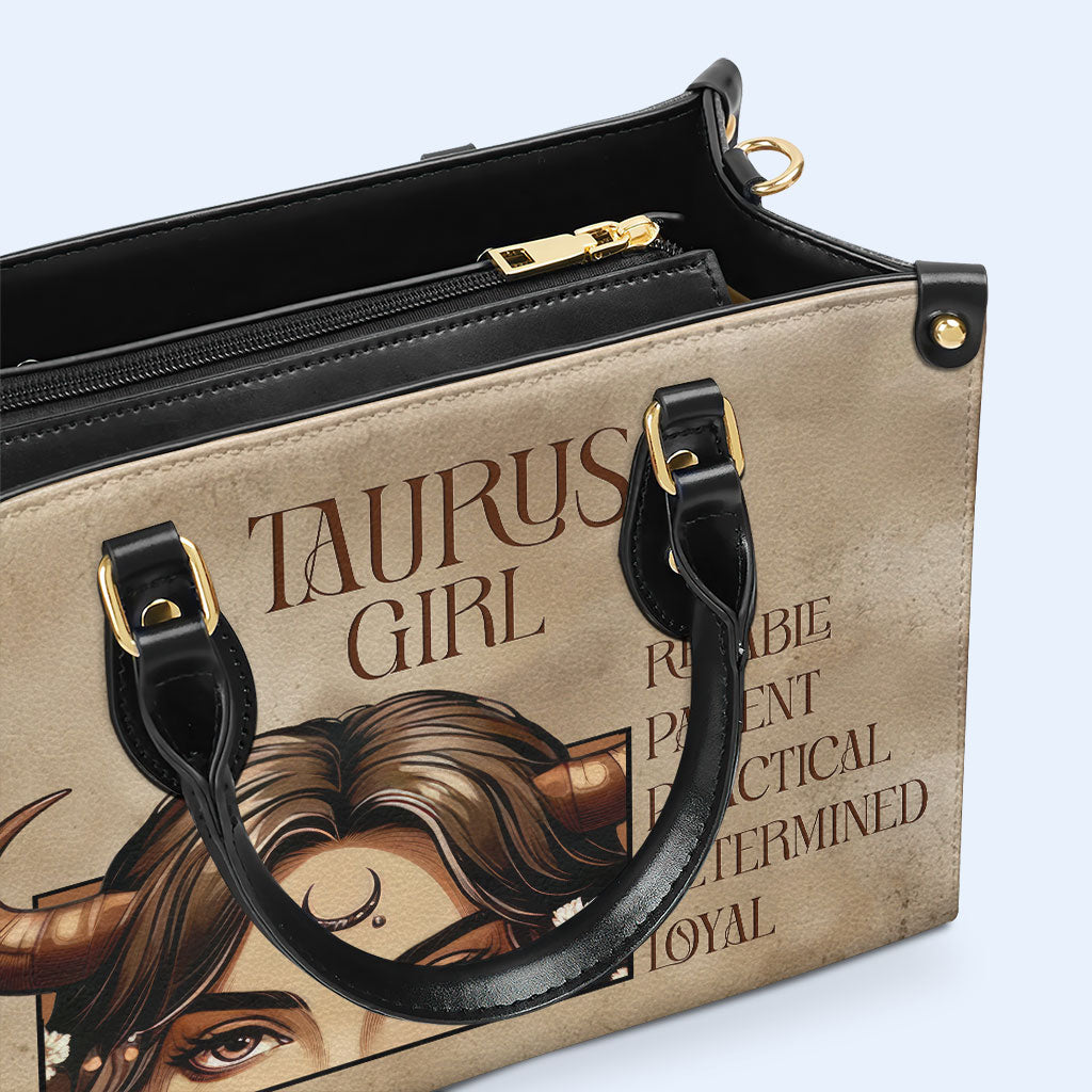 Taurus Girl 02 - Sac à main en cuir personnalisé - z_tau02