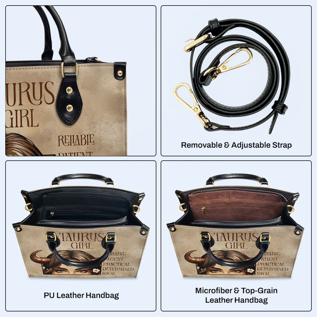 Taurus Girl 02 - Sac à main en cuir personnalisé - z_tau02