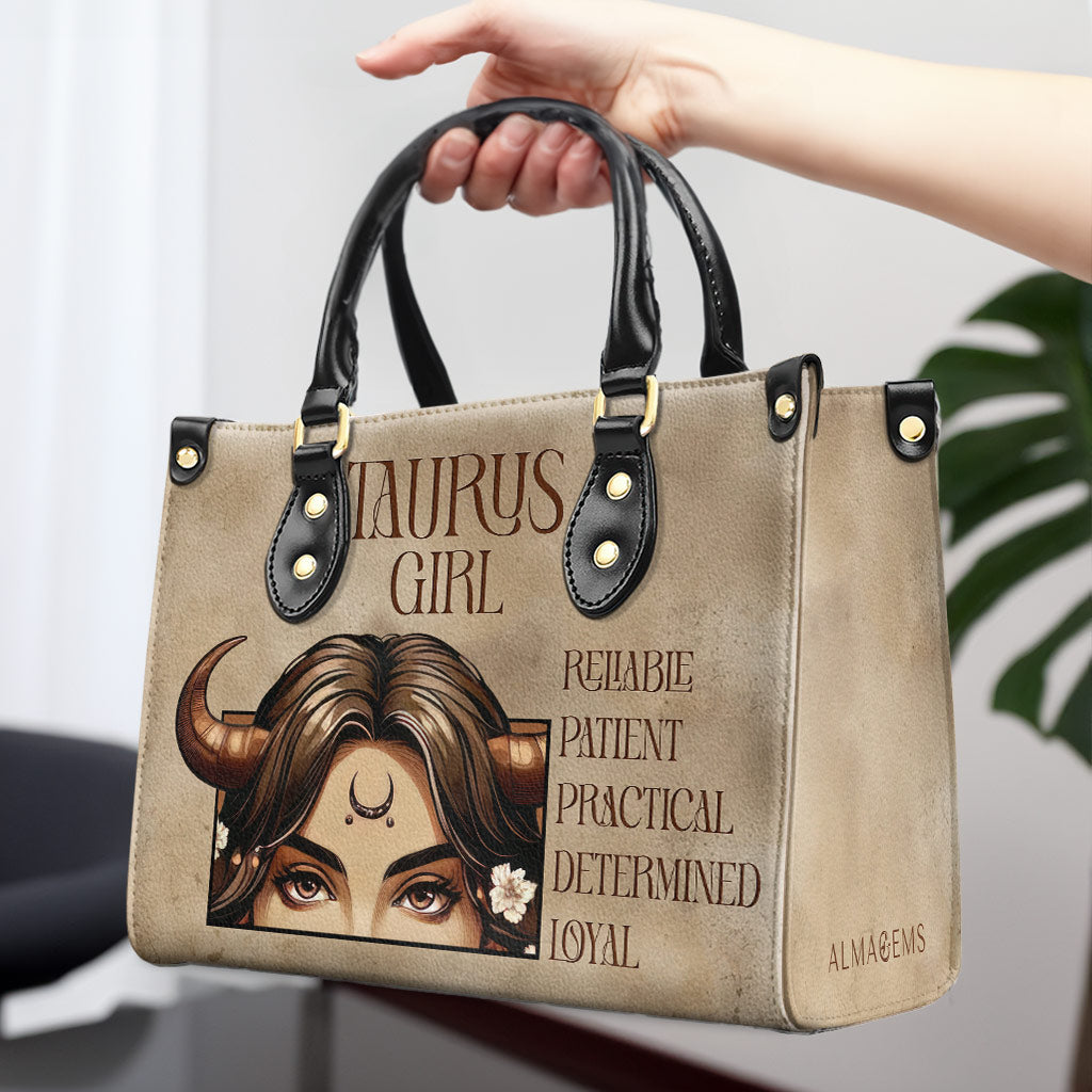 Taurus Girl 02 - Sac à main en cuir personnalisé - z_tau02