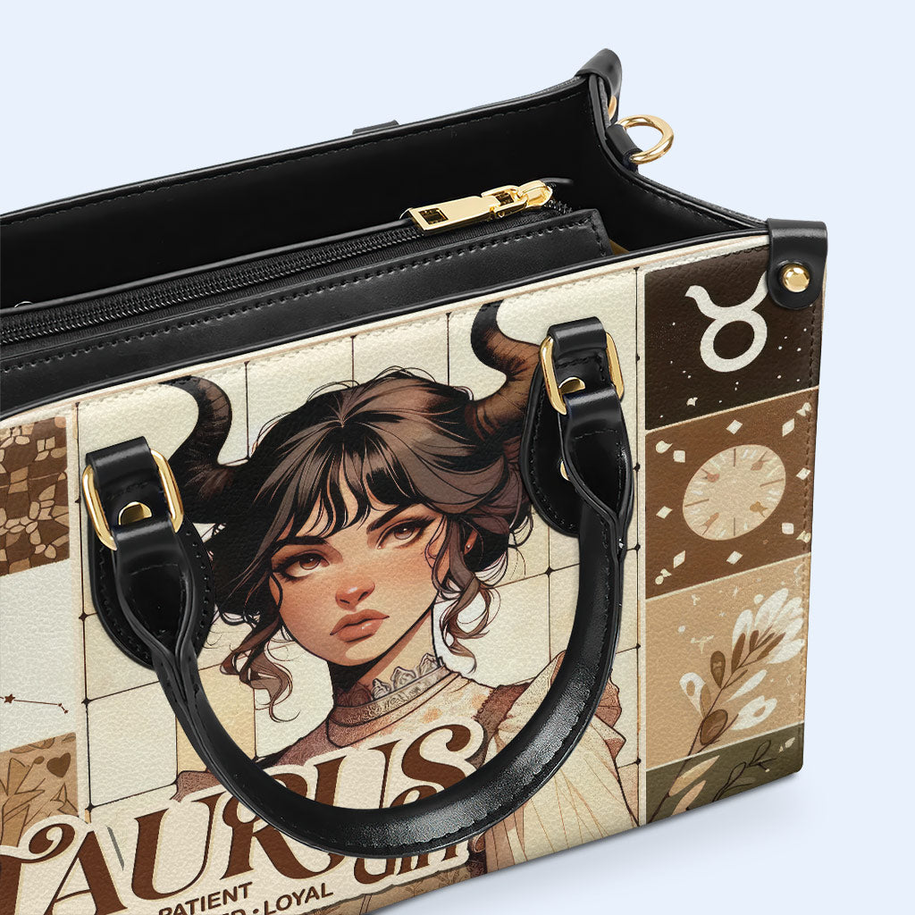 Taurus Girl 03 - Personalized Custom Leather Handbag - z_tau03
