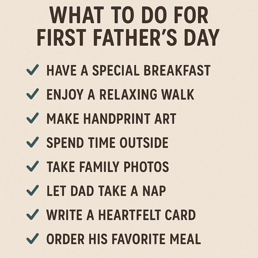 Celebrating Dad's First Year: What to Do for a First Father's Day