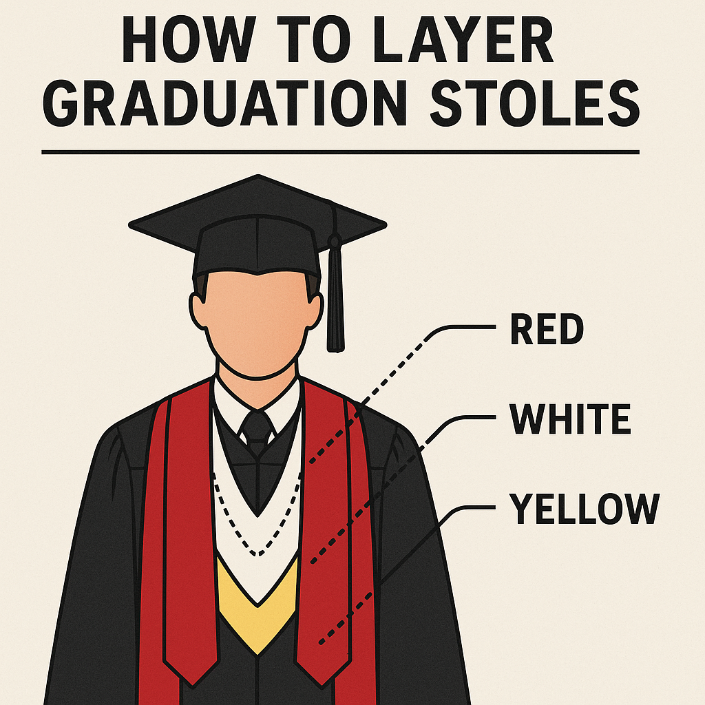 Gradation Layer Show Off Your Achievements: How to Layer Graduation Stoles & Preserve ...
