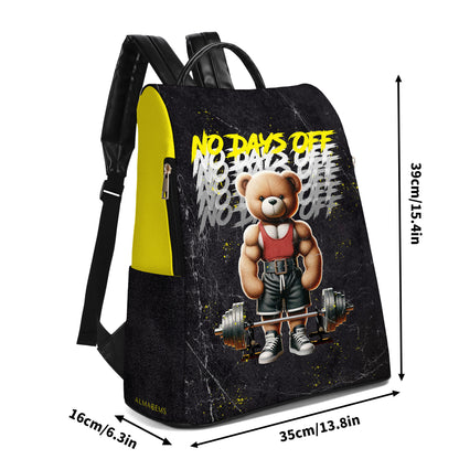 NO DAYS OFF - Personalized Custom Leather BackPack - BP_FN17