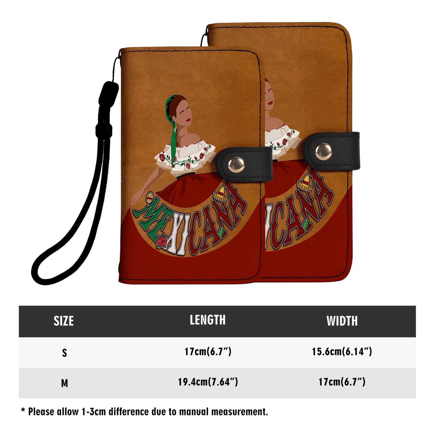 MEXICANA - Portefeuille en cuir personnalisé pour téléphone - ME006_PW