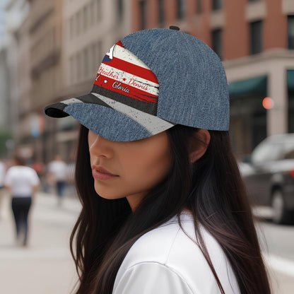 Fier d'être Boricua - Casquette de baseball personnalisée, imprimé intégral - LA036_BAC