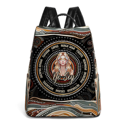 Yo Soy - Sac à dos en cuir personnalisé - FT007_BP