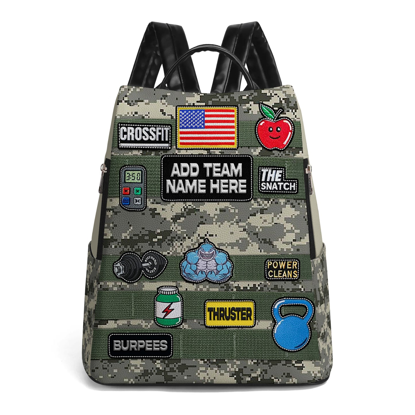 CROSSFIT - Personalized Custom Leather BackPack - BP_FN27