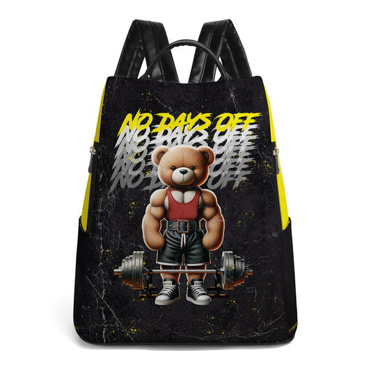 NO DAYS OFF - Personalized Custom Leather BackPack - BP_FN17