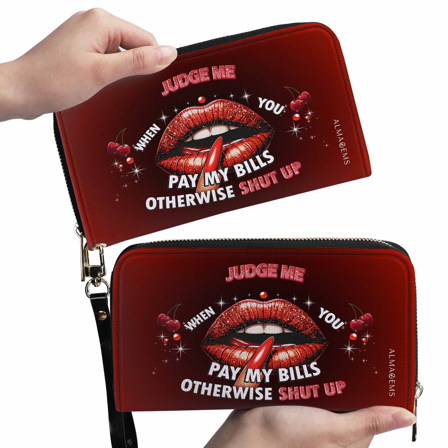 Judge Me When You Pay My Bills Otherwise Shut Up - Women Leather Wallet - WW_DB74