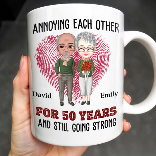 Annoying Each Other for a Lifetime, Together Forever - Personalized Custom Coffee Mug - CPL282_MG
