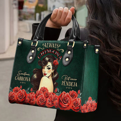Always CHINGONA - Sac à main en cuir personnalisé - ME067_HB