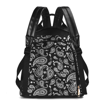 STRAIGHT OUTTA - Personalized Custom Leather BackPack - BP_M01