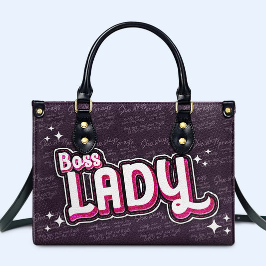 Boss Lady - Bolso de mano de cuero personalizado - DB70