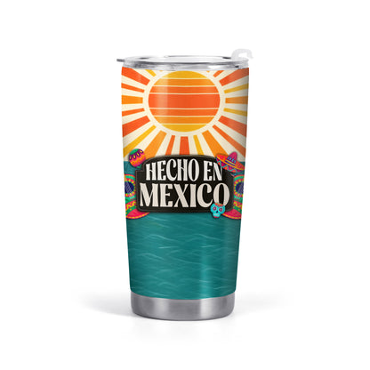 Hecho en México - Vaso de acero inoxidable personalizado de 20 oz y 30 oz - TB_MX13