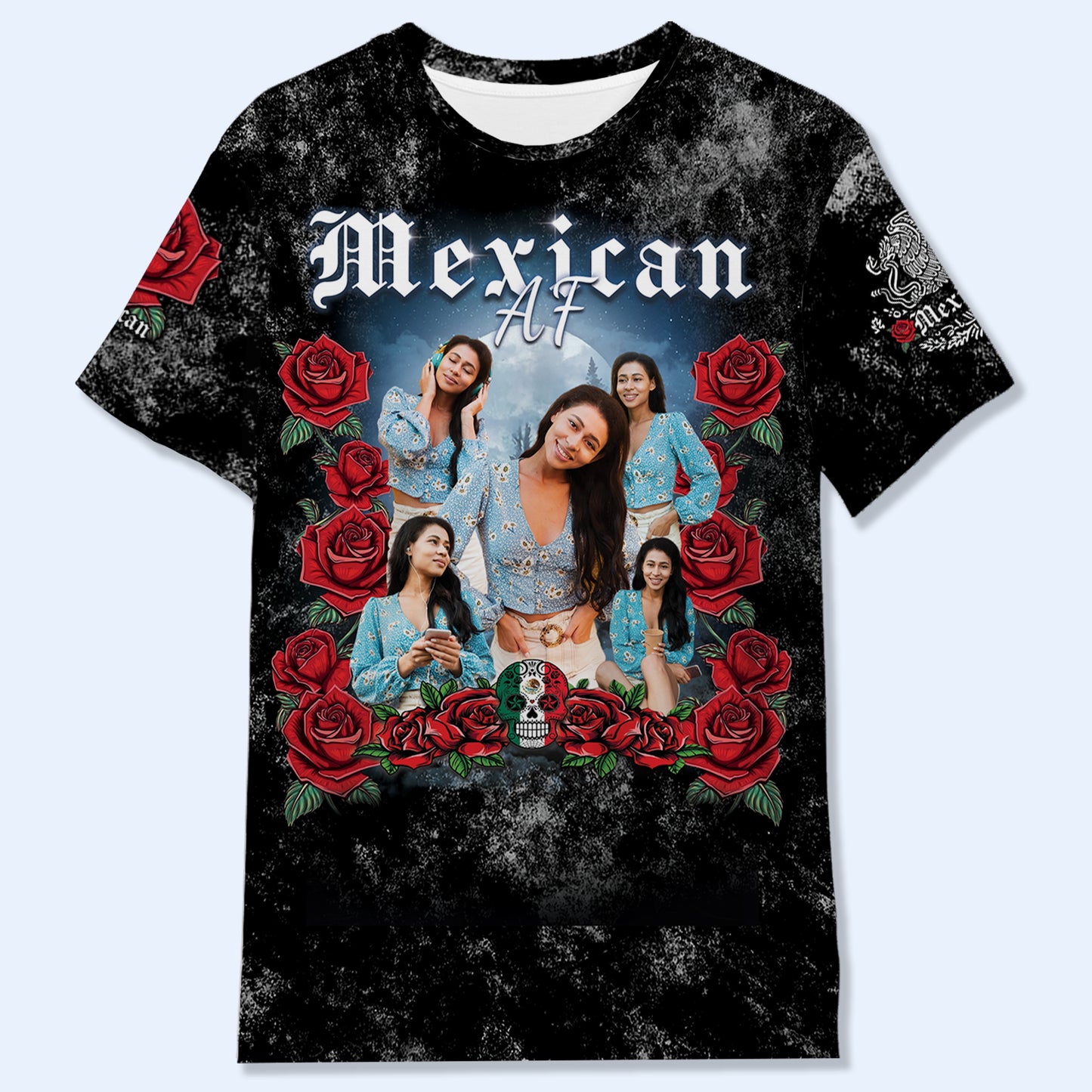 Mexican Bootleg T-Shirt - Personalized Custom Unisex All-Over Printed T-Shirt - HS029_3T