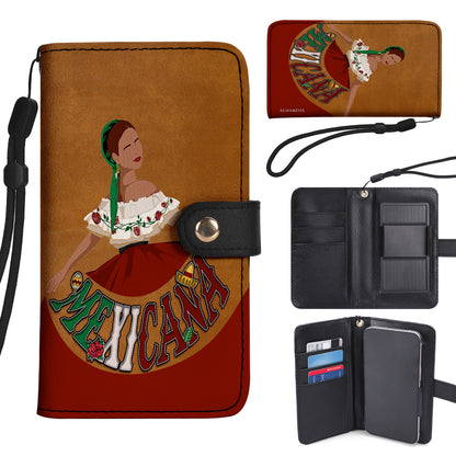 MEXICANA - Portefeuille en cuir personnalisé pour téléphone - ME006_PW