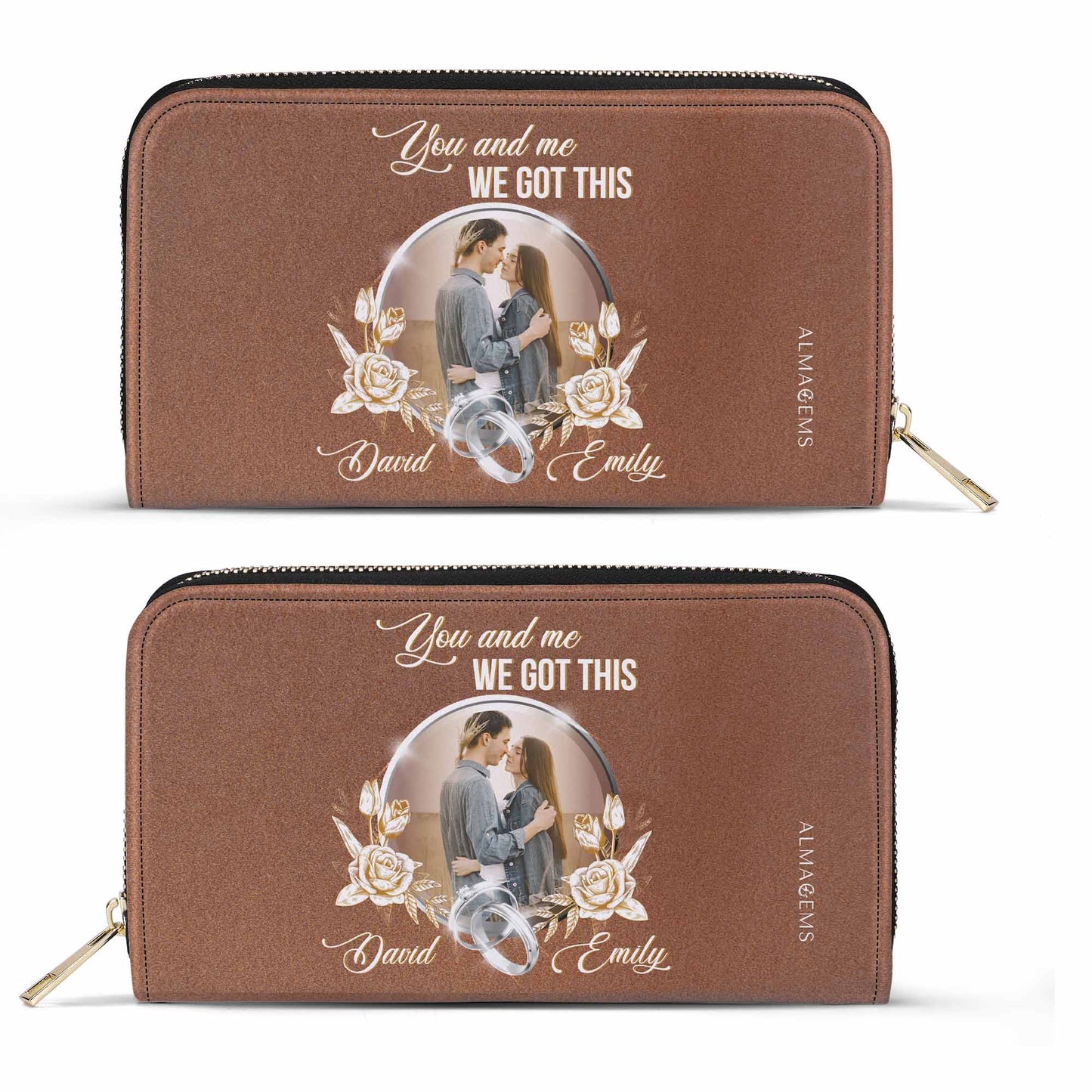 Toi et moi. On a ça ! - Portefeuille en cuir pour femme - CP009_WW