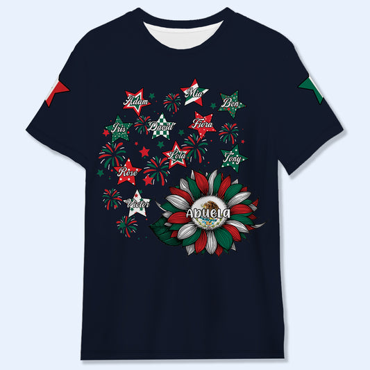 Camiseta familiar personalizada - Camiseta unisex personalizada con estampado integral - ME056_3T