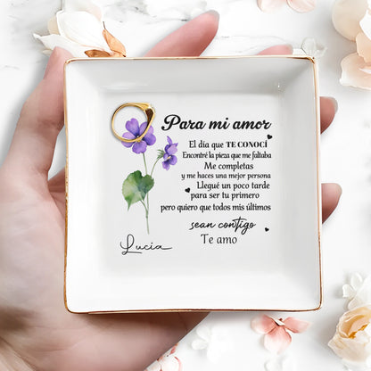 PARA MI AMOR - Personalized Custom Jewelry Dish - CP013_SCRD