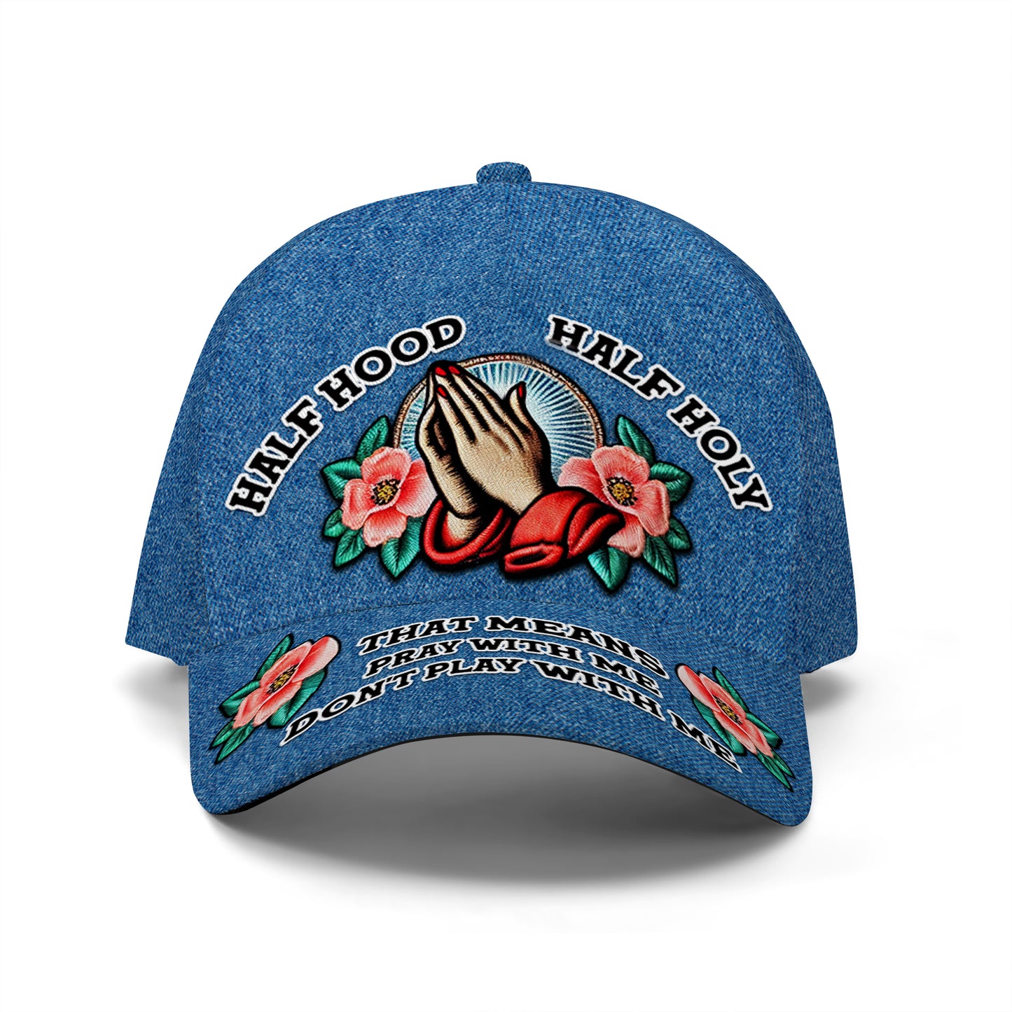 Casquette de baseball personnalisée, demi-capuche, demi-sainte - DG012_BAC
