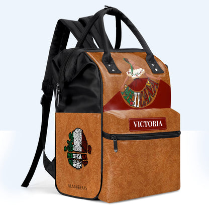 MEXICANA - Personalized Custom Duckbilled Travel Backpack - ME006_DKB