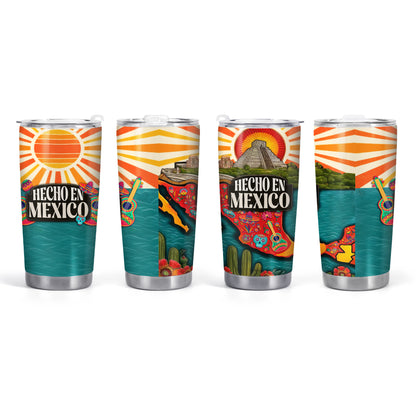 Hecho en México - Vaso de acero inoxidable personalizado de 20 oz y 30 oz - TB_MX13
