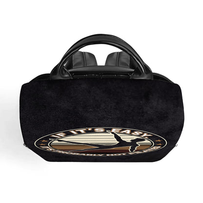 If It's Easy. It's Probably Not Pilates - Personalized Custom Leather BackPack - BP_FN06