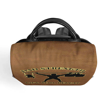 DAD STRENGTH - Personalized Custom Leather BackPack - BP_FN12