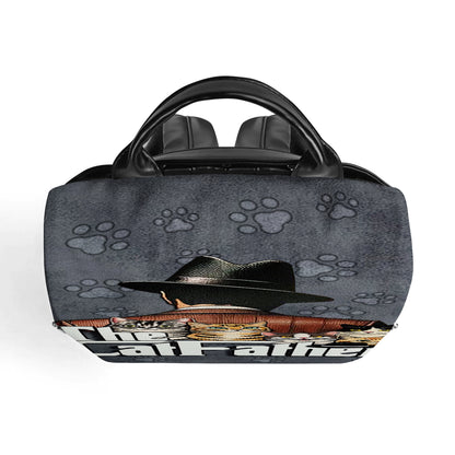 The Cat Father - Personalized Custom Leather BackPack - BP_CAT09