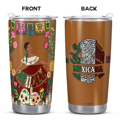 Mexicana - Vaso de acero inoxidable personalizado de 20 oz y 30 oz - TB_MX10