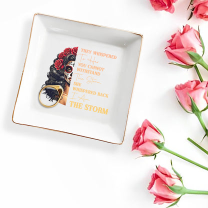 Soy La Tormenta. Yo Soy La Tormenta - Plato de Joyería Personalizado - ME012_SCRD