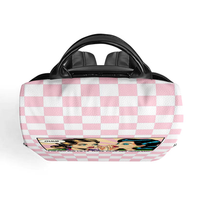 J'ai entendu dire qu'elle soulevait plus de poids que son mari - Sac à dos en cuir personnalisé - BP_FN03