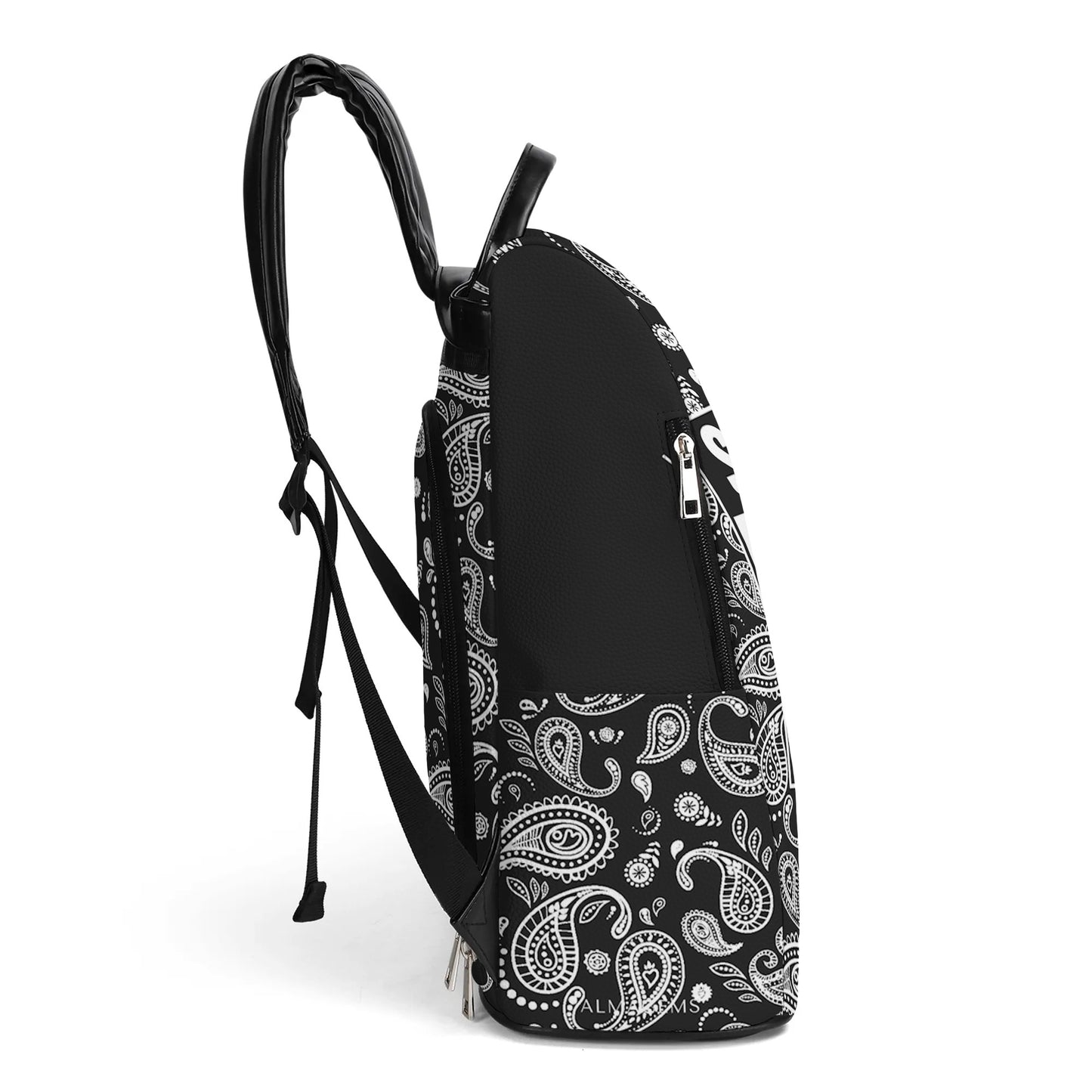 STRAIGHT OUTTA - Personalized Custom Leather BackPack - BP_M01