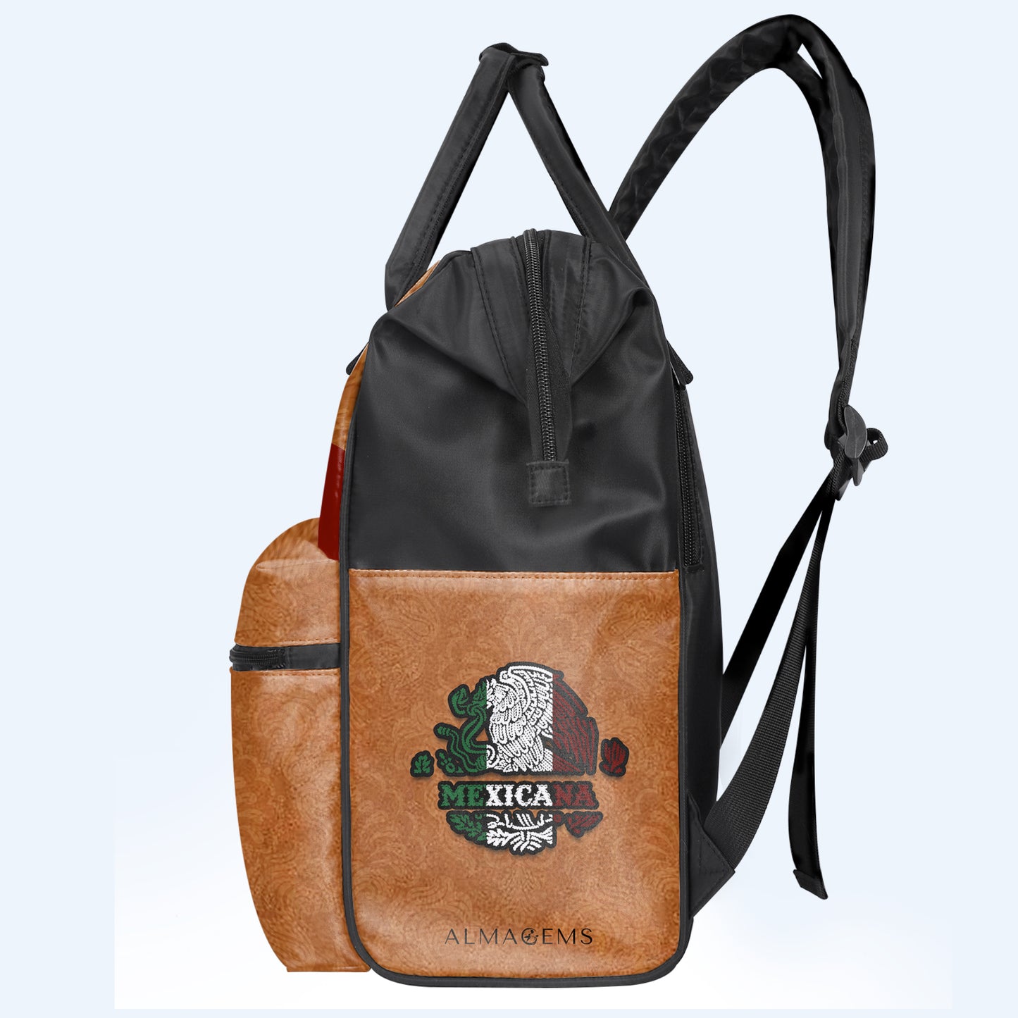 MEXICANA - Personalized Custom Duckbilled Travel Backpack - ME006_DKB