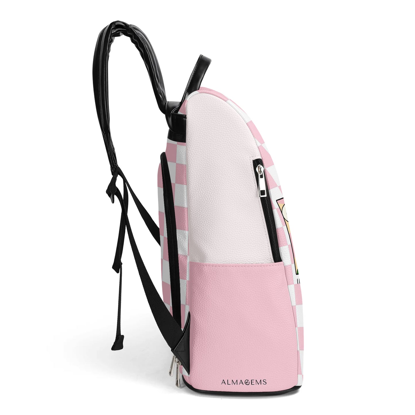 J'ai entendu dire qu'elle soulevait plus de poids que son mari - Sac à dos en cuir personnalisé - BP_FN03