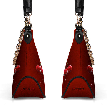 Judge Me When You Pay My Bills Otherwise Shut Up - Personalized Custom Chain Crossbody Handbag - CH_DB74