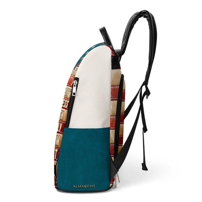 Tres cosas con las que no te metas: mochila de cuero personalizada - BP_CAT03