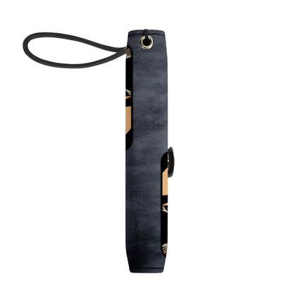 Portefeuille en cuir personnalisé pour téléphone avec motif animalier et texte - QCUSTOM09PW
