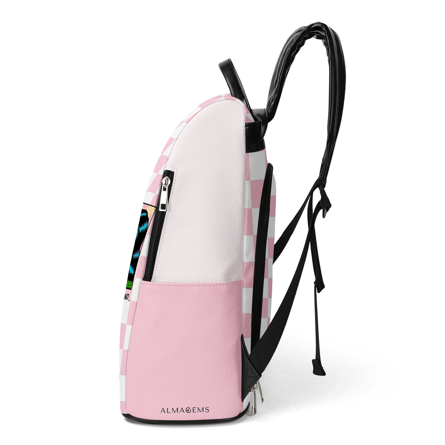 J'ai entendu dire qu'elle soulevait plus de poids que son mari - Sac à dos en cuir personnalisé - BP_FN03