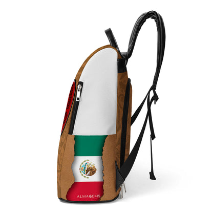 Estados Unidos Mexicanos - Personalized Custom Leather BackPack - BP_MX12