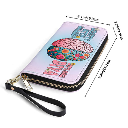 Belleza con cerebros. Diploma DIVA - Cartera de piel para mujer - WW08