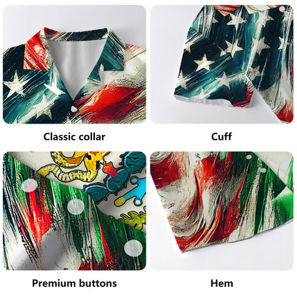 Mexicain de sang, Américain de naissance - Chemise hawaïenne unisexe personnalisée - HW_MX53