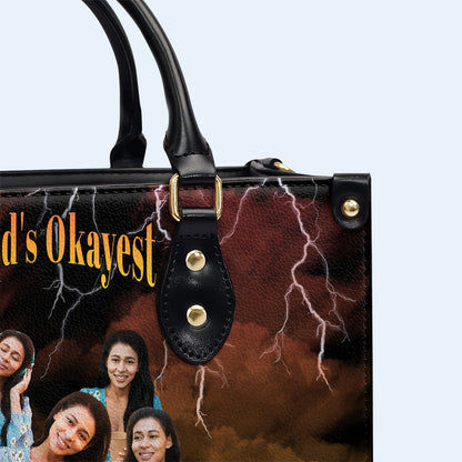 Le plus beau du monde... - Sac à main en cuir personnalisé - FM017_HB