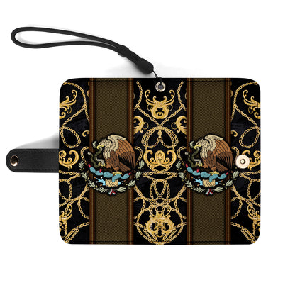 L'Aigle royal - Portefeuille en cuir personnalisé pour téléphone - ME007_PW