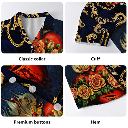 The Sacred Heart - Personalized Custom Unisex Hawaiian Shirt - HW_MX50