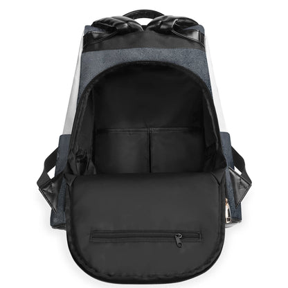 The Cat Father - Personalized Custom Leather BackPack - BP_CAT09