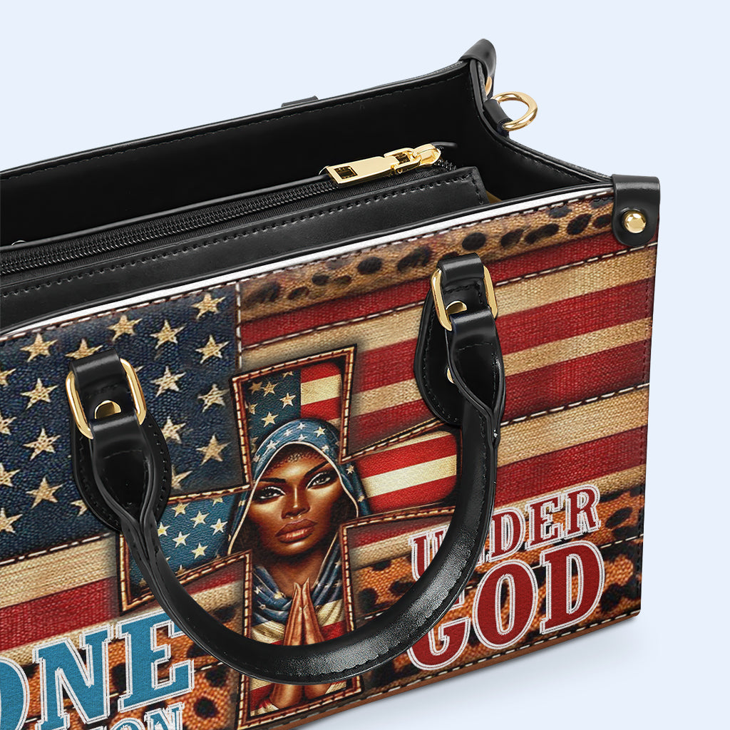 One Nation Under God - Leather Handbag - IND05